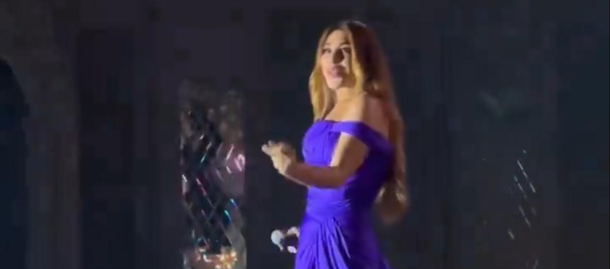 بالفيديو- نجوى كرم تتألق  خلال حفلها الأخير في قبرص