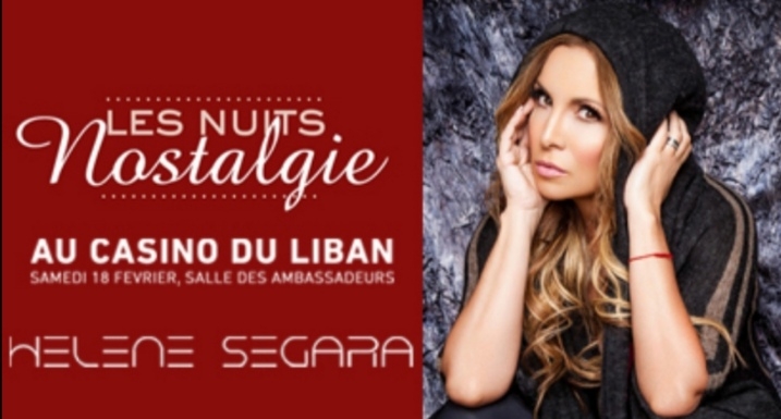 Hélène Segara بسهرة من العمر في لبنان ضمن فعاليات Les Nuits Nostalgie