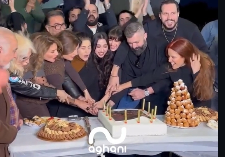 أسرة «لوبي الغرام» تحتفل بعيد ميلاد جيسي عبدو… وأجواء ودّية تسبق عرض العمل في رمضان 2026