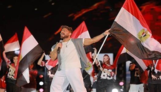 إحتفالاً بمنتخب مصر.. “حلوة يا بلدي” تجمع تامر حسني وأحمد سعد