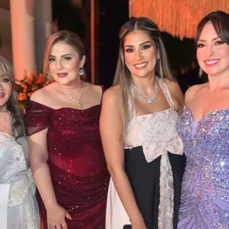 عمرو محمود ياسين يحتفل بخطوبة ابنته عالية بحضور نجوم الفن